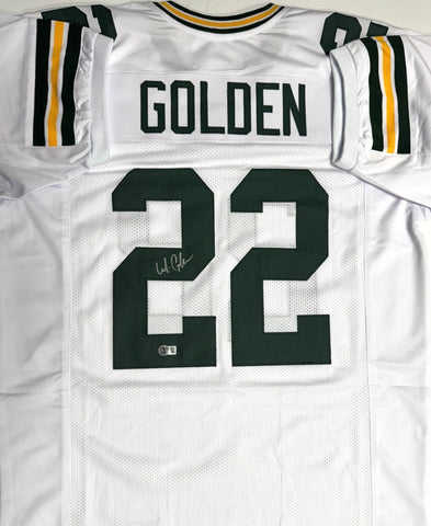 Packers Receiver MATTHEW GOLDEN Signed Custom Replica White Jersey AUTO - BAS