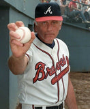 Phil Niekro Signed Atlanta Brave Jersey Inscribed "H.O.F. 97" (JSA COA) Knucksie