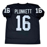 Jim Plunkett Autographed Signed Black Jersey Beckett Authenticated BAS
