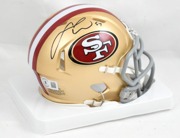 Fred Warner Autographed San Francisco 49ers Speed Mini Helmet - Beckett Holo