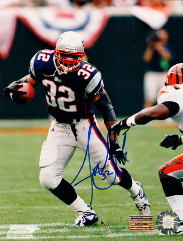 Antowain Smith New England Patriots Signed 8x10 vs Bengals Patriots Alumni COA
