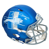 Jameson Williams Autographed Lions Blue 2023 Alternate Authentic Helmet Beckett