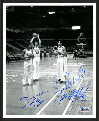 Kevin McHale, Bradley, & Tillis Autographed 8x10 Photo Celtics Beckett A28327