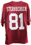 Jace Sternberger Autographed/Signed College Style Size XL Red Jersey TRI 59364