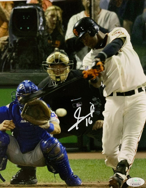 SF Giants WS Champ & MVP EDGAR RENTERIA Signed 8x10 Photo #1 AUTO - JSA
