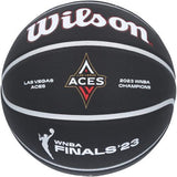 A'ja Wilson Aces 2023 WNBA Finals Champ Signed Wilson Collectors Basketball