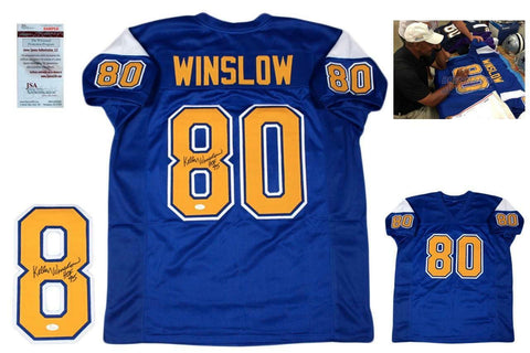 Kellen Winslow Autographed SIGNED Jersey - JSA Witnessed Authentic - Royal