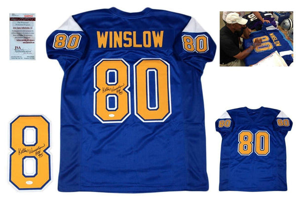 Kellen Winslow Autographed SIGNED Jersey - JSA Witnessed Authentic - Royal
