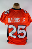 Chris Harris Jr. Autographed Denver Broncos Custom Orange Jersey Beckett COA