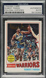 Robert Parrish Signed 1977-78 Topps #111 Golden State Warriors Rookie Card PSA