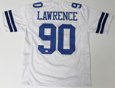 Demarcus Lawrence Signed Cowboys Home Jersey (JSA COA) Starting Defensive End