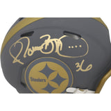 Jerome Bettis Autographed Pittsburgh Steelers Slate Mini Helmet Beckett 44103