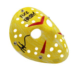 Ari Lehman Signed Friday the 13th Yellow Costume Mask with 2 Inscriptions