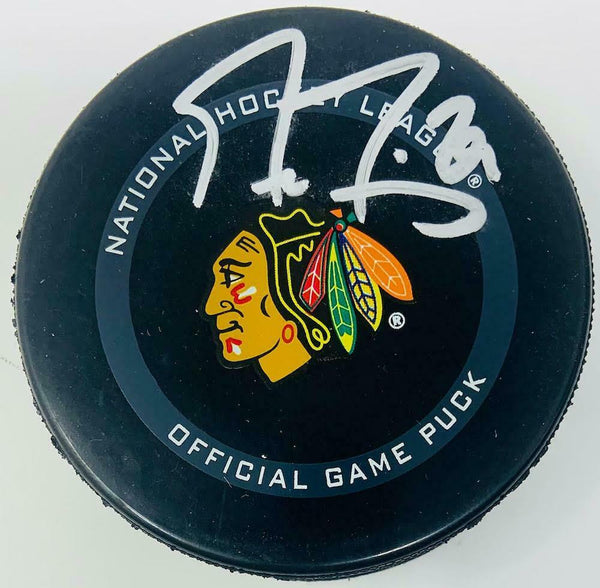 MARC-ANDRE FLEURY Autographed Chicago Blackhawks Official Puck FANATICS