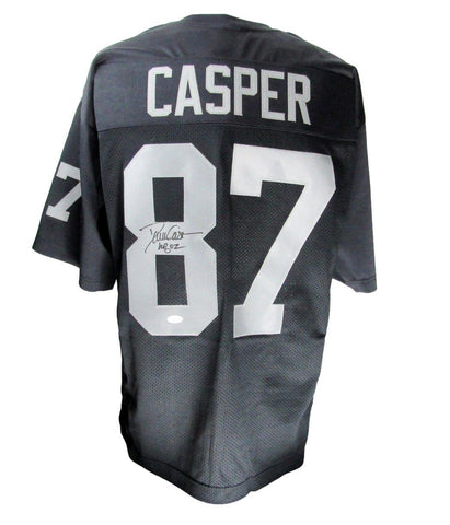Dave Casper HOF Raiders Signed/Inscribed Black Custom Football Jersey JSA 165737