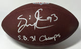 Packers GILBERT BROWN Signed Wilson NFL Replica Football AUTO w/ Script - BAS