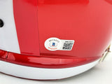 TREY LANCE AUTOGRAPHED 49ERS FLASH RED FULL SIZE SPEED HELMET BECKETT QR 197092