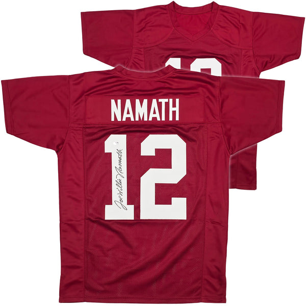ALABAMA JOE NAMATH AUTOGRAPHED SIGNED MAROON JERSEY "WILLIE" PSA/DNA 243280