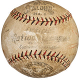 Babe Ruth Lou Gehrig New York Yankees Signed Spalding Baseball PSA+BAS LOA