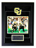 Rashaan Salaam and Kordell Stewart Autographed 8x10 Framed 15.5"x21" Beckett COA