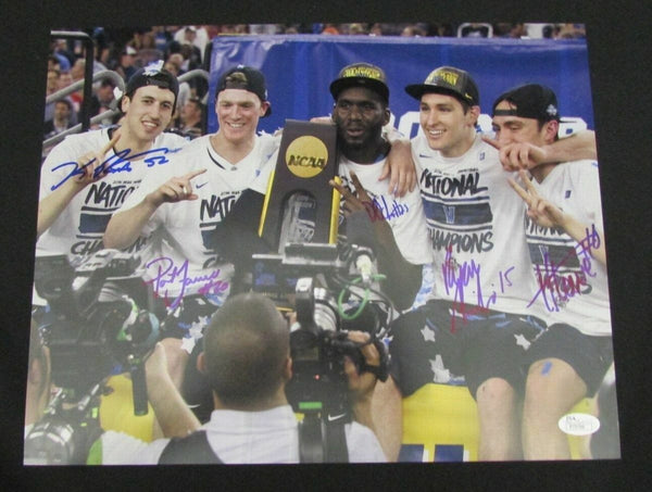 2016 Villanova National Champs Signed by 5 11x14 Photo Arcidiacono JSA 134336