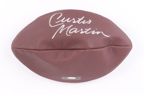 Curtis Martin Signed Wilson Super Grip NFL Football (Schwartz COA) Jets HOF R.B.