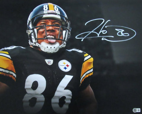 Hines Ward Autographed 16x20 Photo Pittsburgh Steelers Beckett 195316