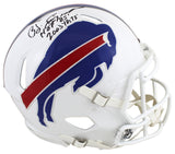 Bills O.J. Simpson "2x Insc" Signed F/S Speed Proline Helmet w/ Case JSA Witness