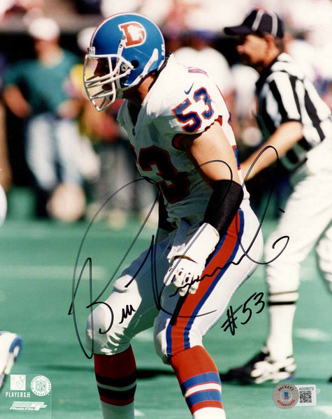 Bill Romanowski Autographed Denver Broncos 8x10 Photo Beckett 51059