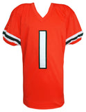 Cam Ward (U of Miami) Signed Orange Custom College Football Jersey - (JSA COA)