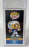 Justin Herbert Autographed LA Chargers Funko POP! Figure PSA GEM MT 10 AUTO