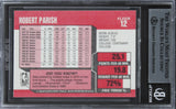 Celtics Robert Parish Authentic Signed 1989 Fleer #12 Card BAS Slabbed