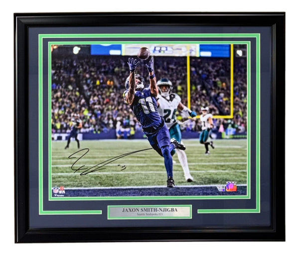 Jaxon Smith-Njigba Signed Framed 16x20 Seattle Seahawks Photo Fanatics