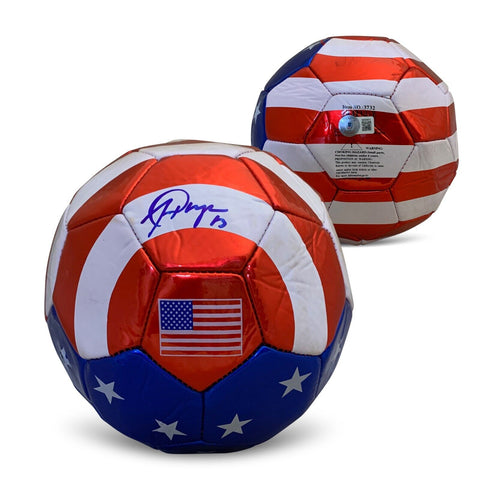 Alex Morgan Autographed USA Flag Signed Size 5 Soccer Ball Beckett COA