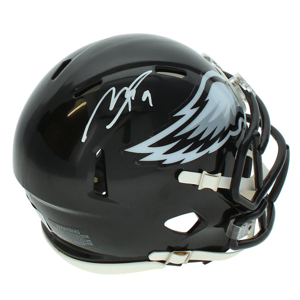 Makai Lemon Autographed Philadelphia Eagles Black 2022 Mini Helmet Beckett