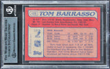Sabres Tom Barrasso Authentic Signed 1985 Topps #105 Card BAS Slabbed