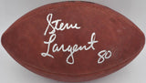 Steve Largent Autographed NFL Leather Game Football Seahawks MCS Holo #87149