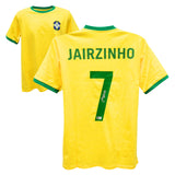 Jairzinho Signed Vintage Brazil FC Home Soccer Jersey #7 with Beckett COA