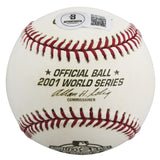 D-Backs Mark Grace Authentic Signed 2001 World Series Logo OML Baseball BAS