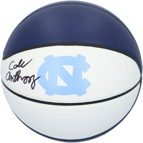 Cole Anthony UNC Tar Heels Autographed White Panel Basketball