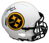 Joe Greene HOF Steelers Signed/Inscr Full Size Lunar Authentic Helmet JSA 163709
