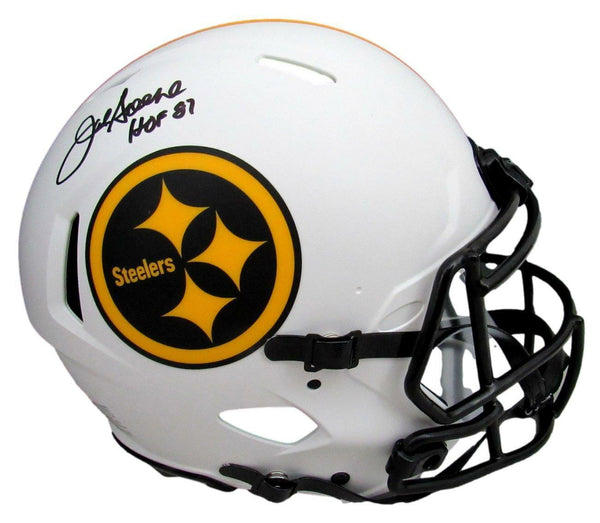 Joe Greene HOF Steelers Signed/Inscr Full Size Lunar Authentic Helmet JSA 163709