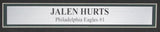 Jalen Hurts Signed/Inscribed 16x20 Photo Philadelphia Eagles Framed JSA 195280