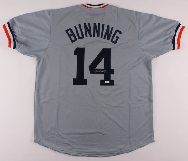 Jim Bunning Signed Detroit Tigers Jersey (JSA COA) 3xStrikeout Ldr (59,60,& 67)