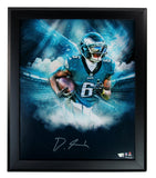DeVonta Smith Signed/Auto 16X20 Photo Philadelphia Eagles Framed Fanatics 205182