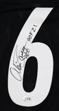 Alan Faneca Autographed Black Pro Style Jersey w/HOF- Beckett W Hologram *Black