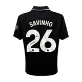 Savinho Signed Manchester City FC Away Soccer Jersey #26 with Beckett COA