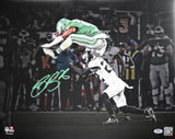 Saquon Barkley Eagles Autographed 16x20 The Leap Photo PSA/DNA 207498
