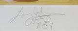 Hornets Larry Johnson "ROY" Authentic Signed 24x30 Lithograph BAS #BJ06319