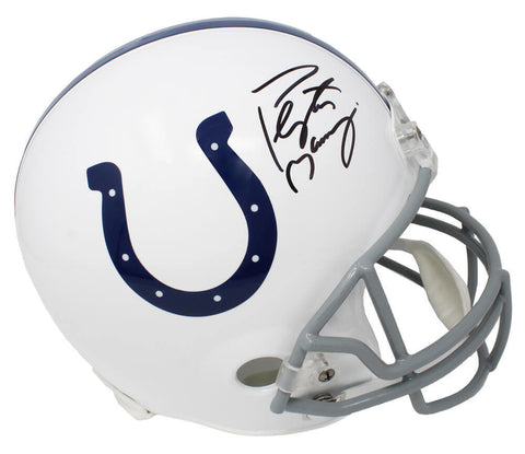PEYTON MANNING Signed Indianapolis COLTS Riddell Full-Size Helmet - FANATICS
